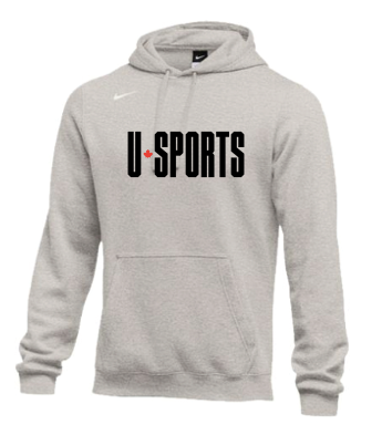 U SPORTS Team Nike Fleece Hoodie (Light Grey - Unisex)